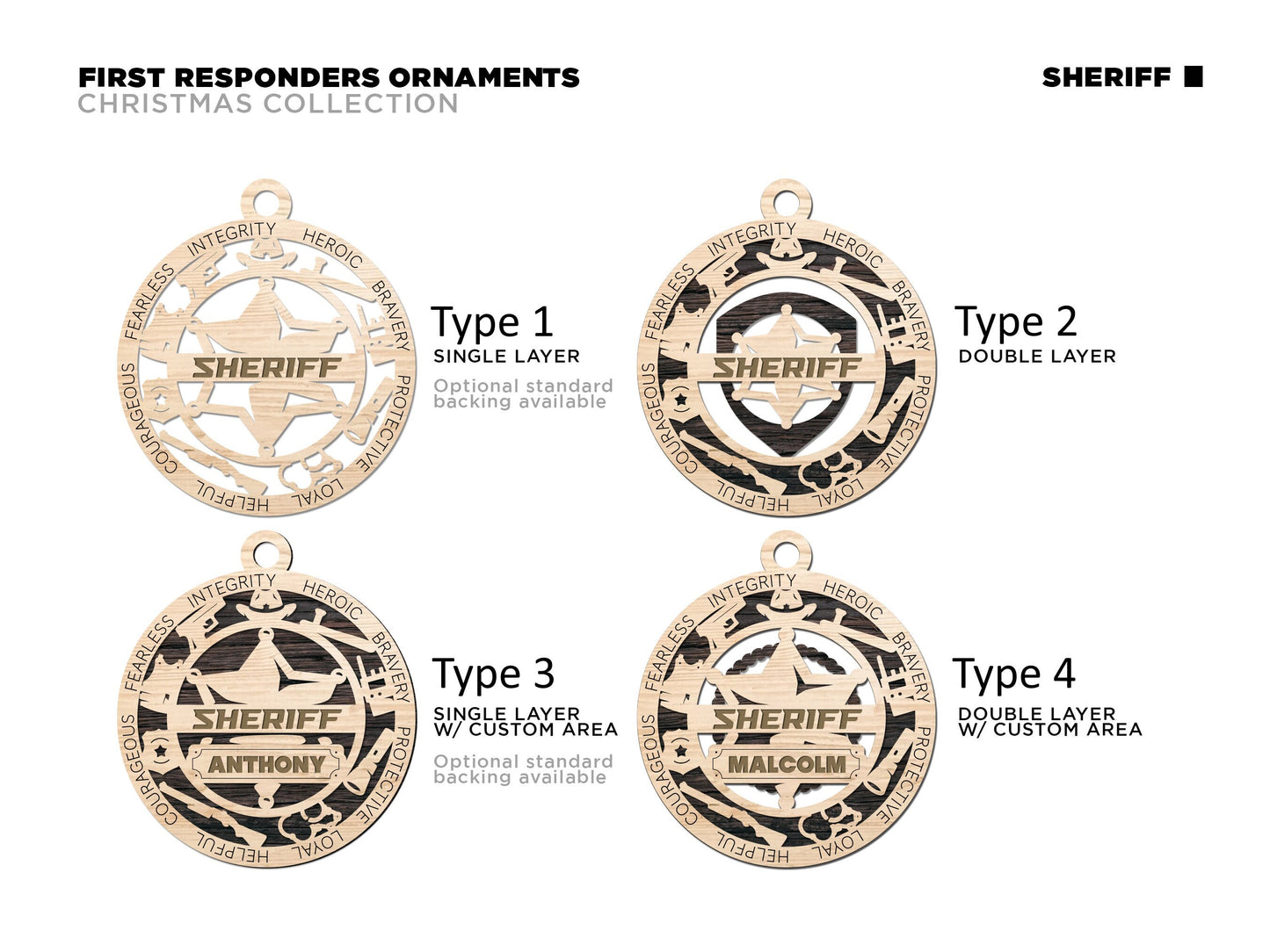 Sheriff Ornament Sheriff Award