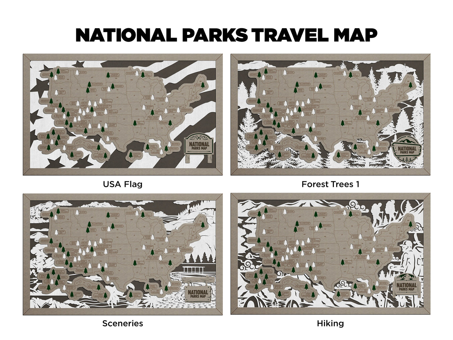 National Park Travel Map Family Memories Bucket list